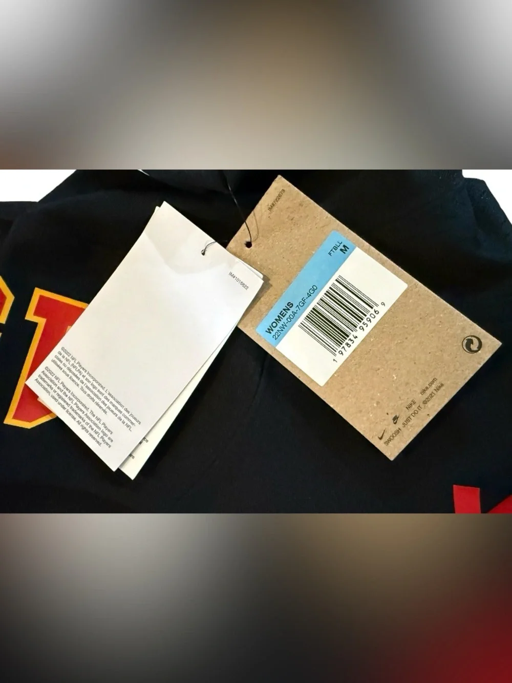 NWT Nike Patrick Mahomes #15 Kansas City Chiefs Black Game Jersey Women’s M